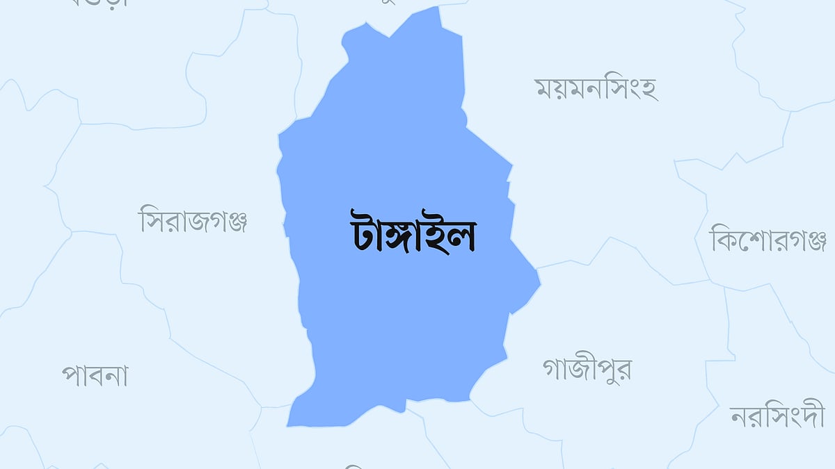 টাঙ্গাইল জেলার মানচিত্র