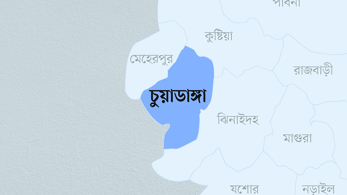 চুয়াডাঙ্গা জেলার মানচিত্র