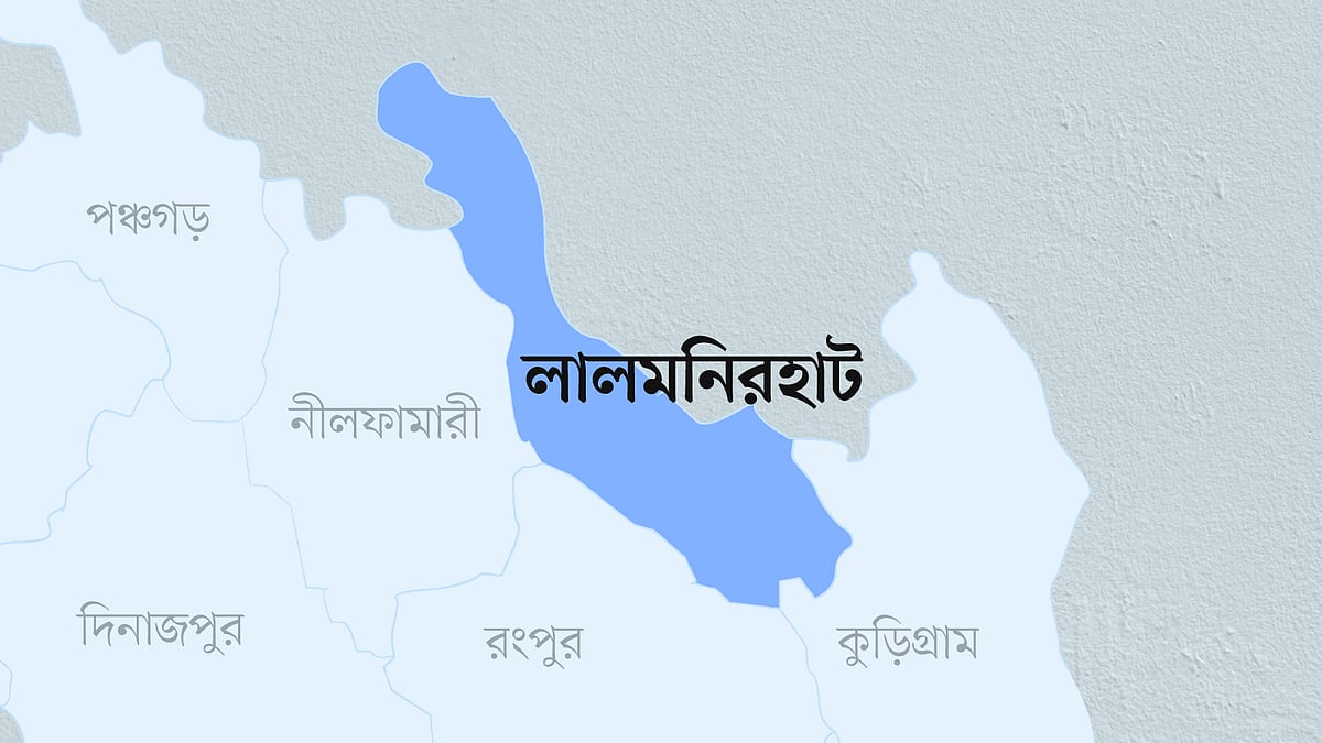 লালমনিরহাট জেলার মানচিত্র