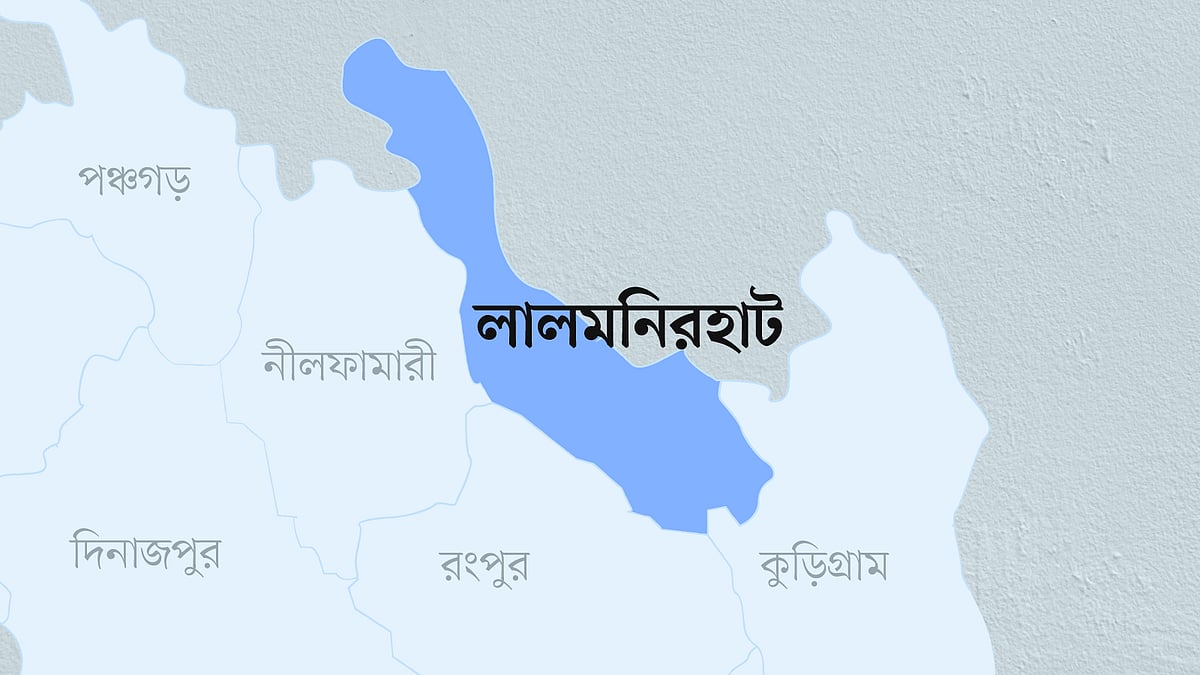 লালমনিরহাট জেলার মানচিত্র