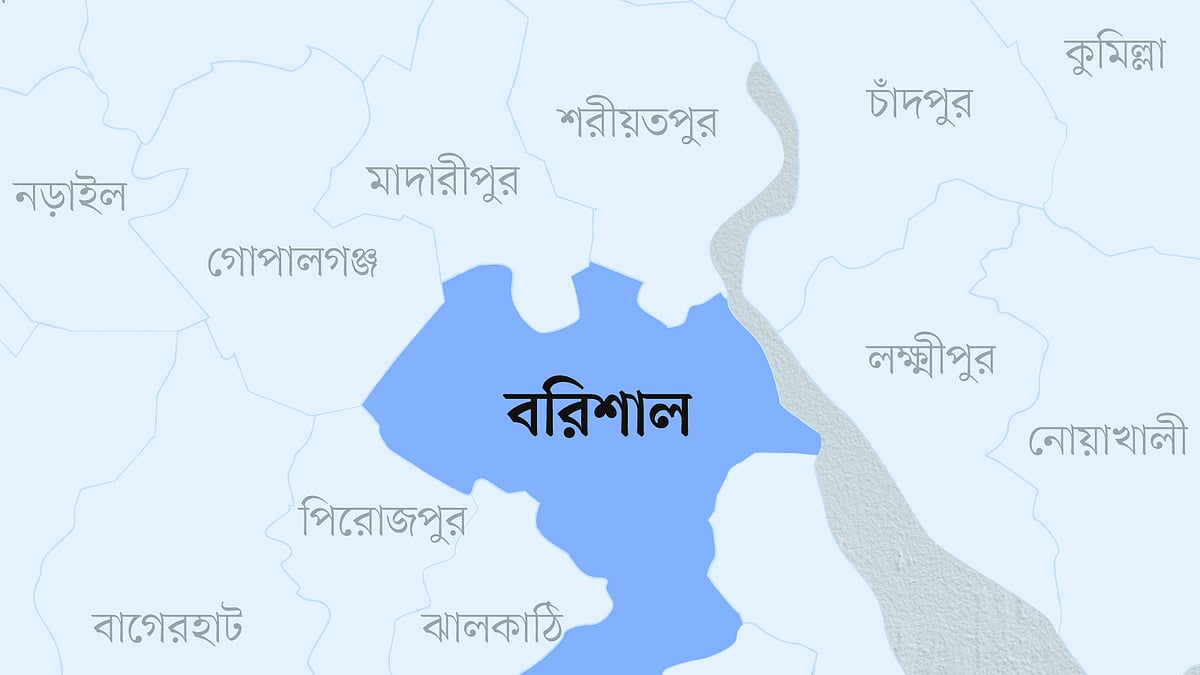 বরিশাল জেলার মানচিত্র