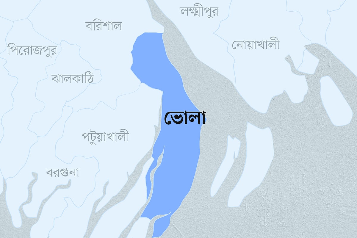 ভোলা জেলার ম্যাপ