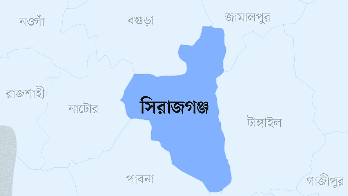 সিরাজগঞ্জ জেলার মানচিত্র
