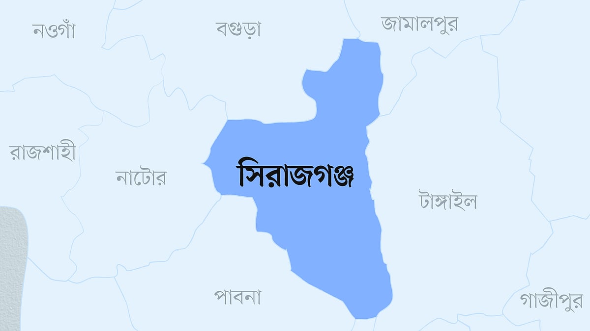 সিরাজগঞ্জ জেলার মানচিত্র