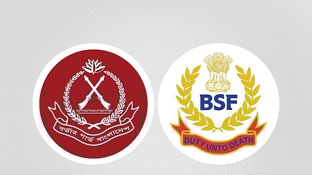 বিজিবি ও বিএসএফের লোগো