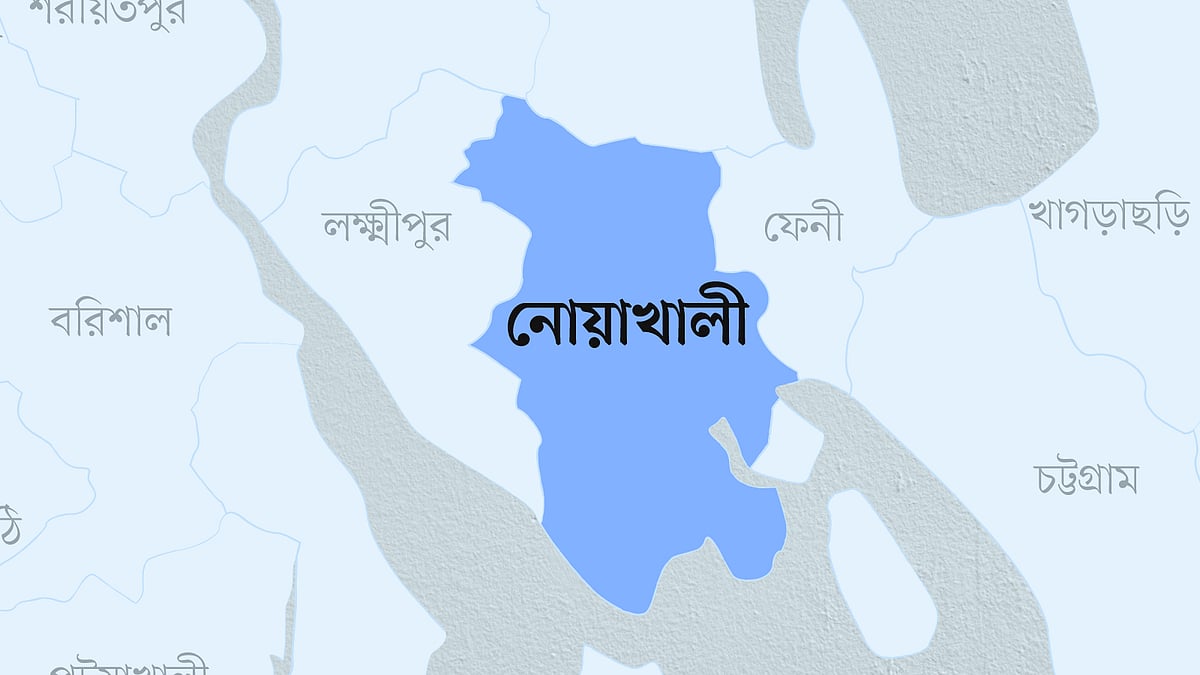 নোয়াখালী জেলার মানচিত্র