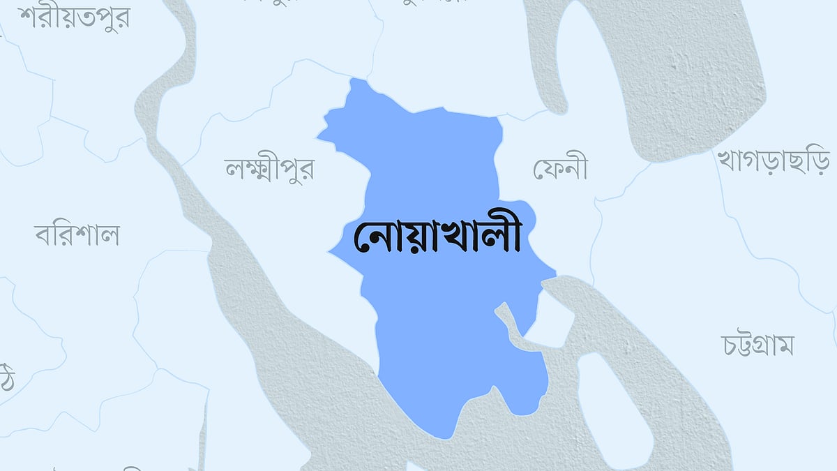 নোয়াখালী জেলার ম্যাপ