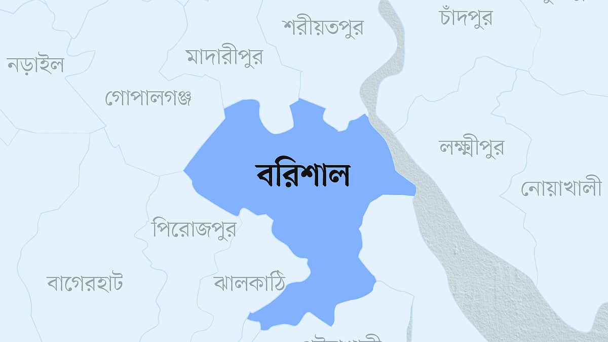 বরিশাল জেলার মানচিত্র