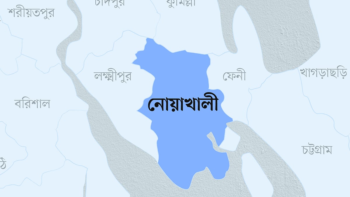 নোয়াখালী জেলার ম্যাপ