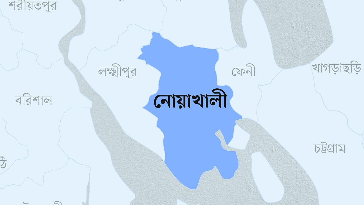 নোয়াখালী জেলার মানচিত্র