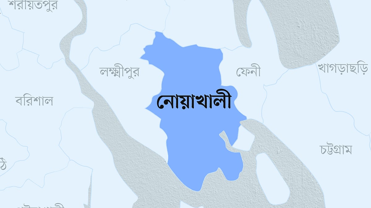 নোয়াখালী জেলার মানচিত্র