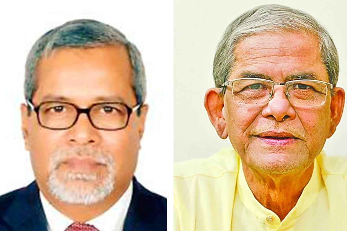 কে এম নুরুল হুদা ও মির্জা ফখরুল ইসলাম আলমগীর