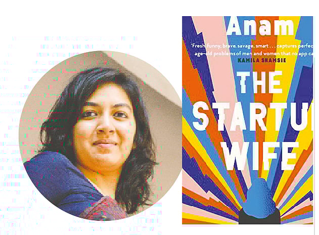 তাহমিমা আনাম ও তাঁর উপন্যাস দ্য স্টার্টআপ ওয়াইফ-এর প্রচ্ছদ