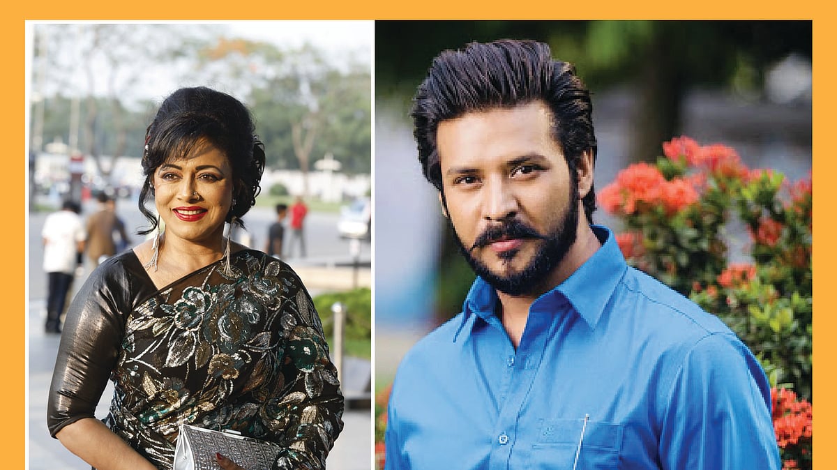 রোজিনা ও নিরব। ছবি : কোলাজ