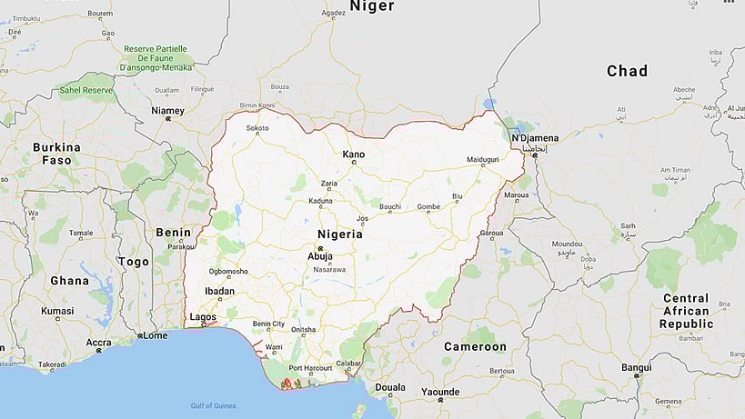 নাইজেরিয়ার মানচিত্র