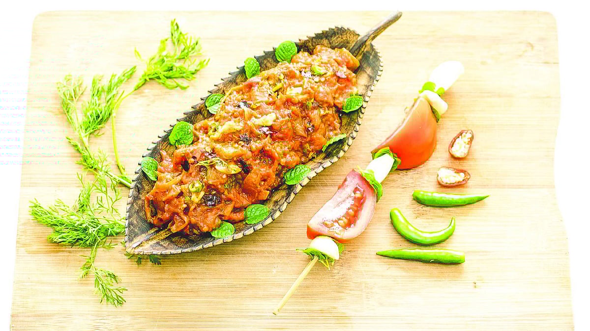 রসুন–টমেটোভর্তা