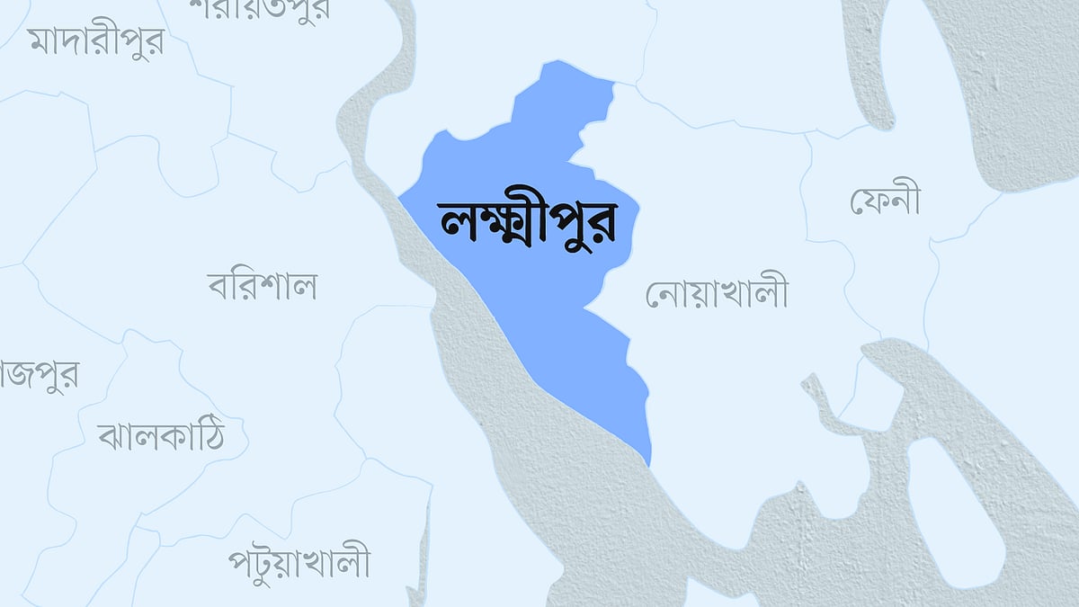 লক্ষ্মীপুর জেলার মানচিত্র
