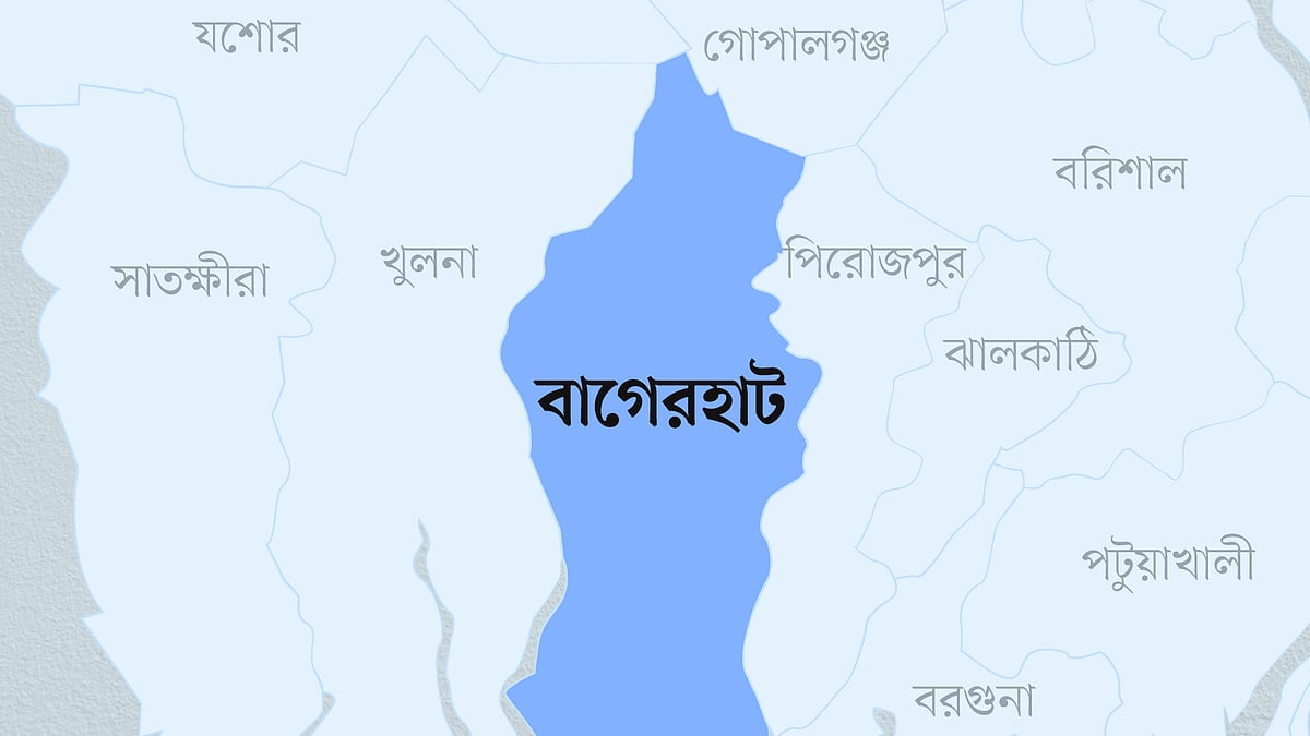 বাগেরহাট জেলার মানচিত্র