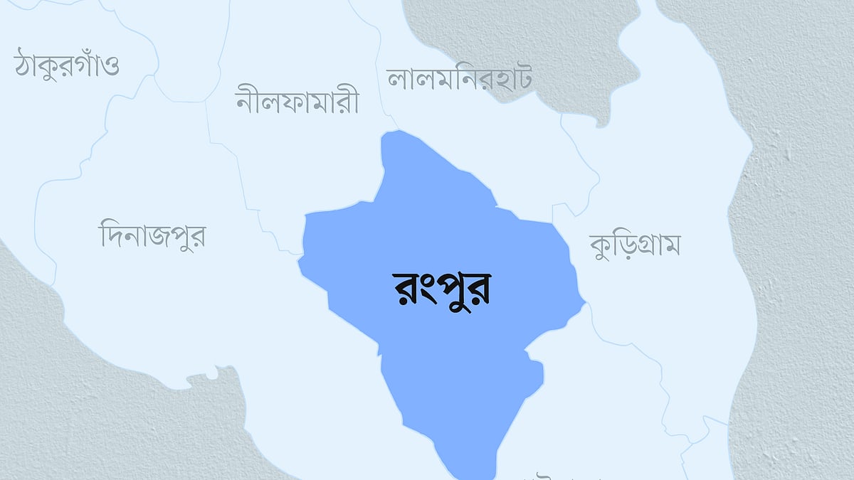 রংপুর জেলার মানচিত্র