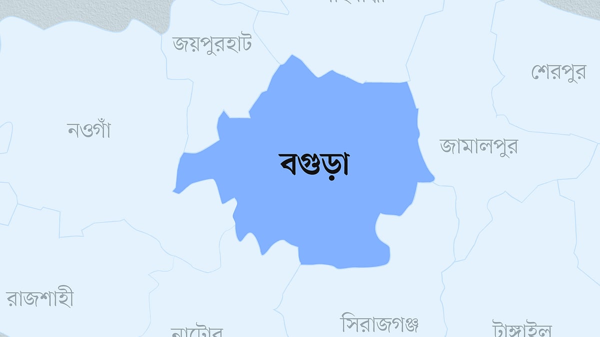 বগুড়া জেলার মানচিত্র