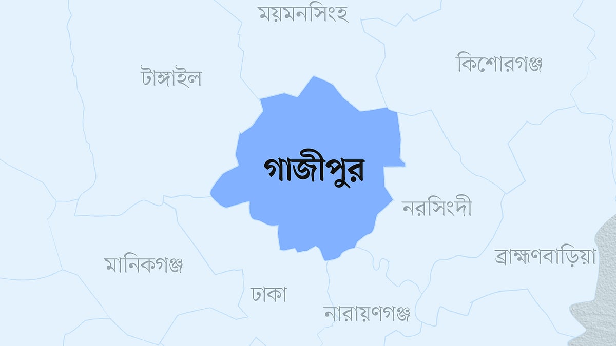 গাজীপুর জেলার ম্যাপ