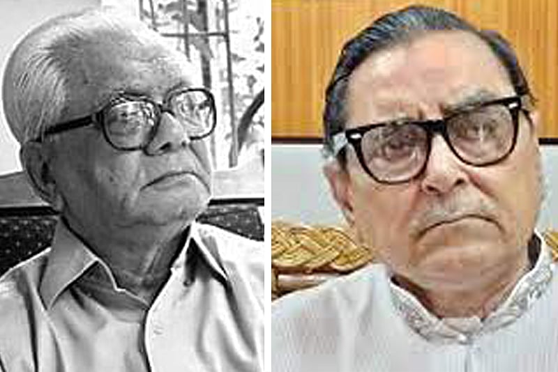 বাম রাজনীতিক বদরুদ্দীন উমর ও রাশেদ খান মেনন