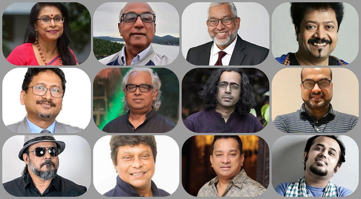 সংগীত ঐক্য বাংলাদেশ–এর কার্যনির্বাহী কমিটির সদস্যরা