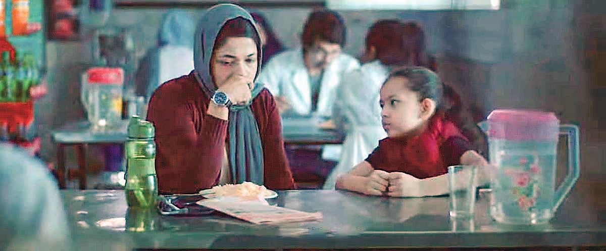 ‘রেহানা মরিয়ম নূর’ ছবির দৃশ্যে বাঁধন ও জায়মা। ছবি: সংগৃহীত