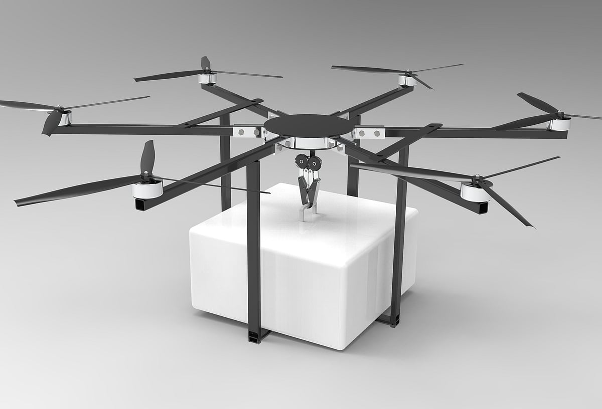 অকুতোভয়ের করা ড্রোনের নকশা