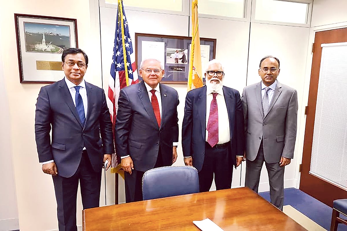 সিনেটর বব মেনেন্দেজের সঙ্গে বৈঠক শেষে সালমান এফ রহমান