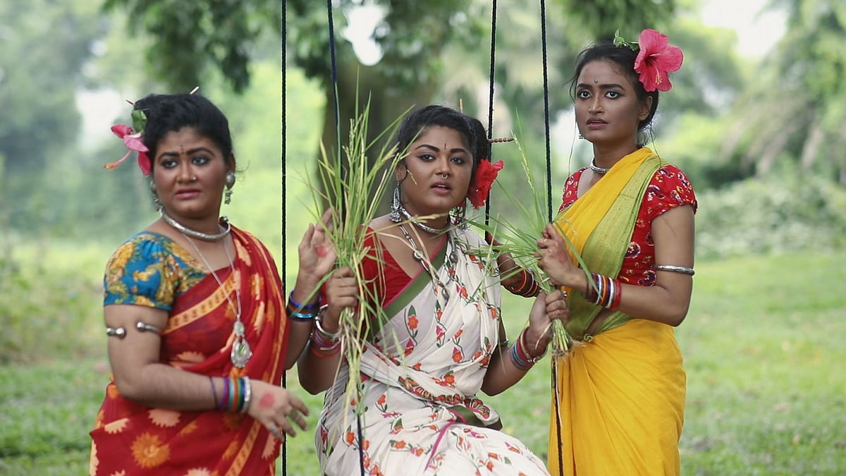 ‘কালো হরিণ চোখ’ নাটকের দৃশ্য