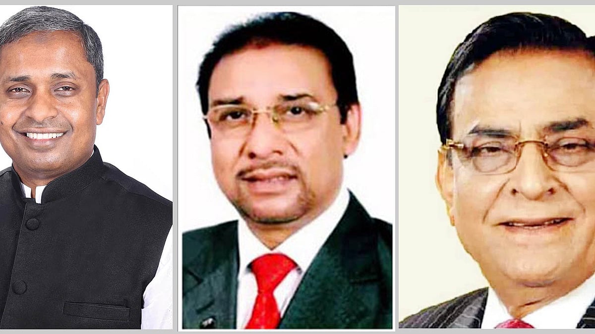 আওয়ামী লীগের নৌকার প্রার্থী হাবিবুর রহমান (বাঁয়ে), জাতীয় পার্টির লাঙ্গল প্রতীকের প্রার্থী আতিকুর রহমান (মাঝে) এবং বিএনপির বহিস্কৃত মোটরগাড়ি প্রতীকের প্রার্থী শফি আহমদ চৌধুরী (ডানে)