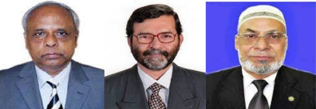 বাঁ থেকে শরীফ এনামুল কবির,সজল কৃষ্ণ ব্যানার্জি, সুলতান উদ্দিন ভূঁইয়া