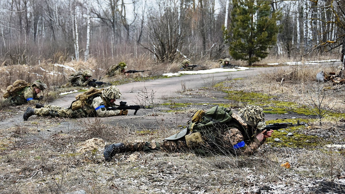 মহড়ায় ইউক্রেনের সেনারা