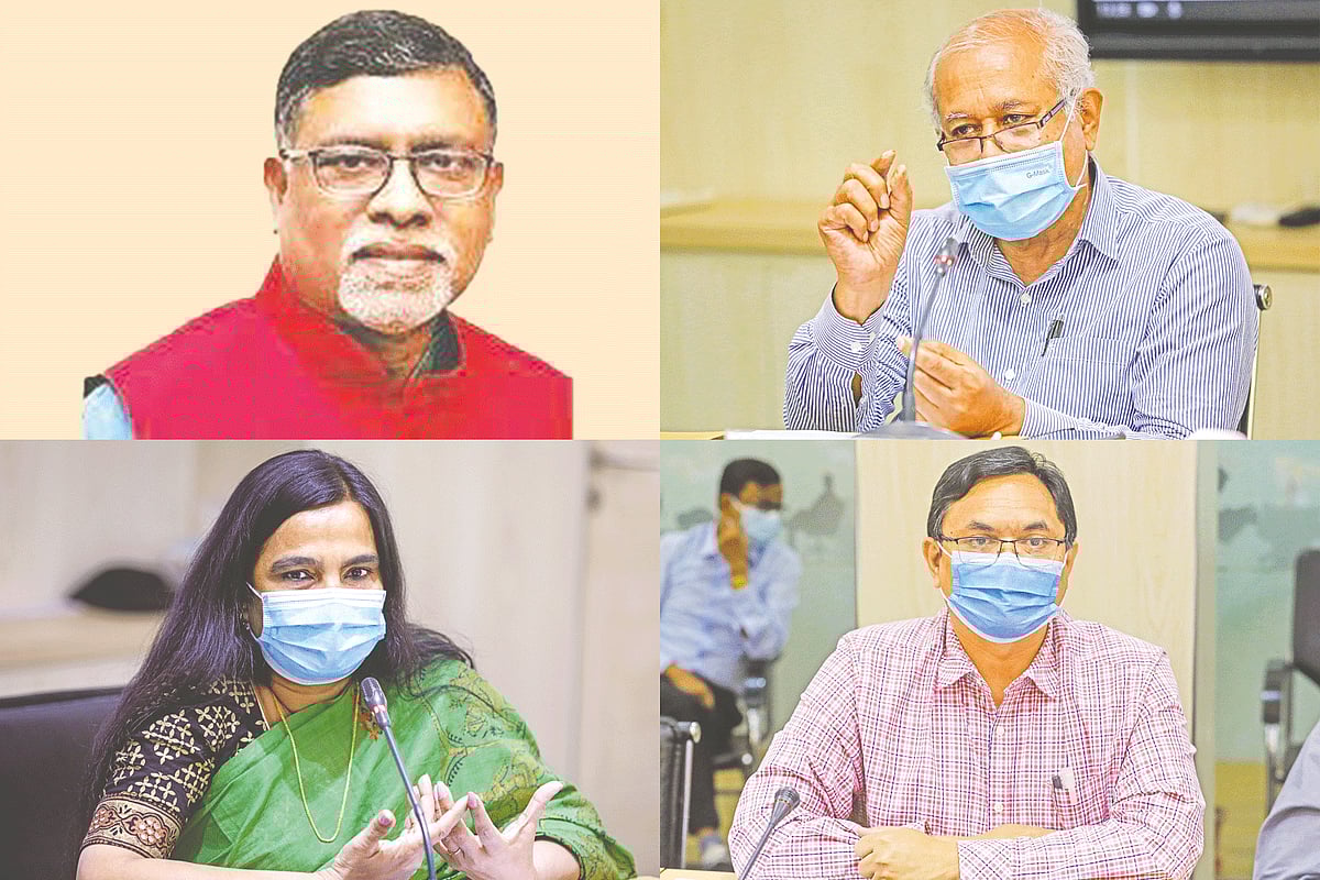 জাহিদ মালেক, কনক কান্তি বড়ুয়া, মীরজাদী সেব্রিনা ও মো. জয়নুল ইসলাম