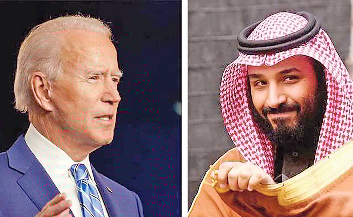 মার্কিন প্রেসিডেন্ট জো বাইডেন ও সৌদি যুবরাজ মোহাম্মদ বিন সালমান