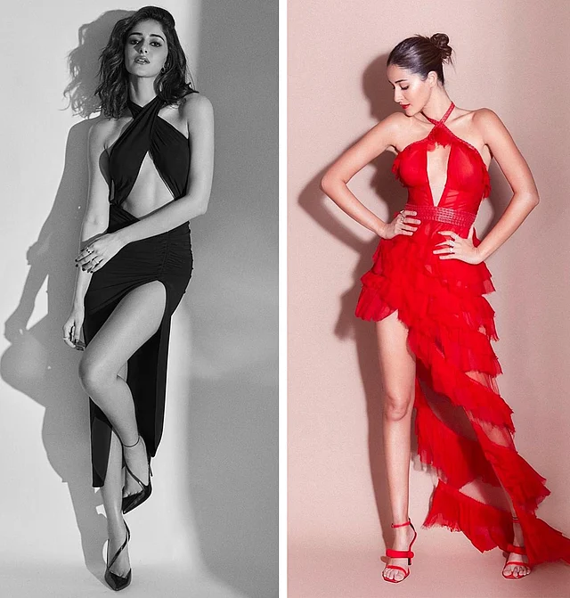 লাল আর কালো দুটো রঙেই অনন্যা