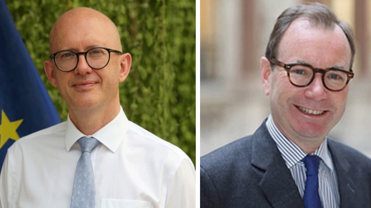 ইউরোপীয় ইউনিয়নের রাষ্ট্রদূত চার্লস হোয়াইটলি ও যুক্তরাজ্যের হাইকমিশনার রবার্ট ডিকসন