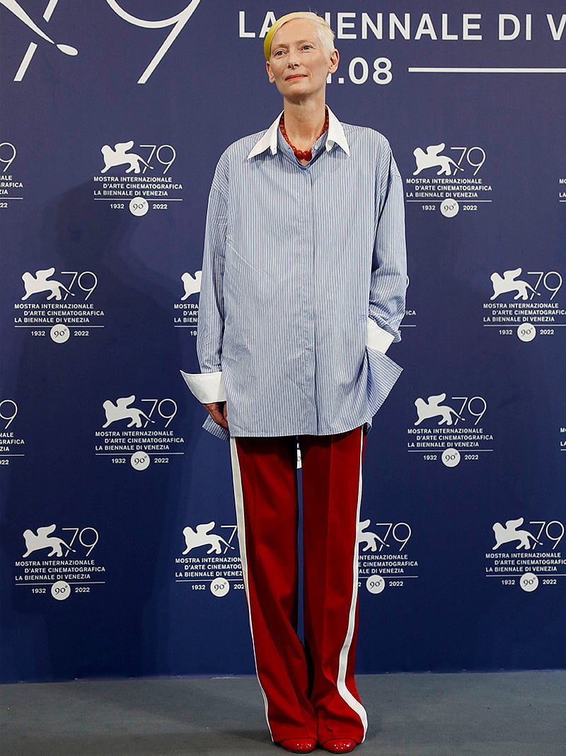 টিলডা সুইনটনের চুলে রাজনীতির বার্তা