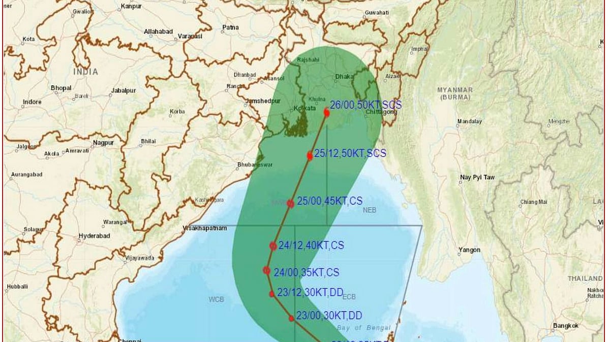 ছবি ভারতের আবহাওয়া অধিদপ্তর থেকে নেওয়া