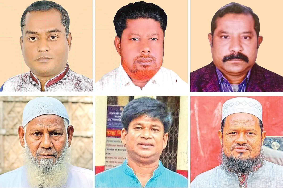 আমিনুর রহমান, শফিকুল ইসলাম, আব্দুল গাফফার, জহুরুল  ইসলাম, মুনতাছির শামিম, মাসুদ রানা