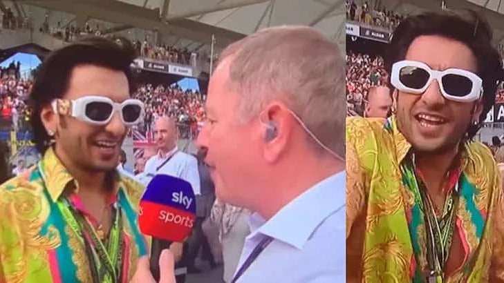 আবুধাবির যশ আইল্যান্ডে আয়োজিত ফর্মুলা ওয়ানে ভারতের দূত হিসেবে যোগ দিয়েছিলেন রণবীর