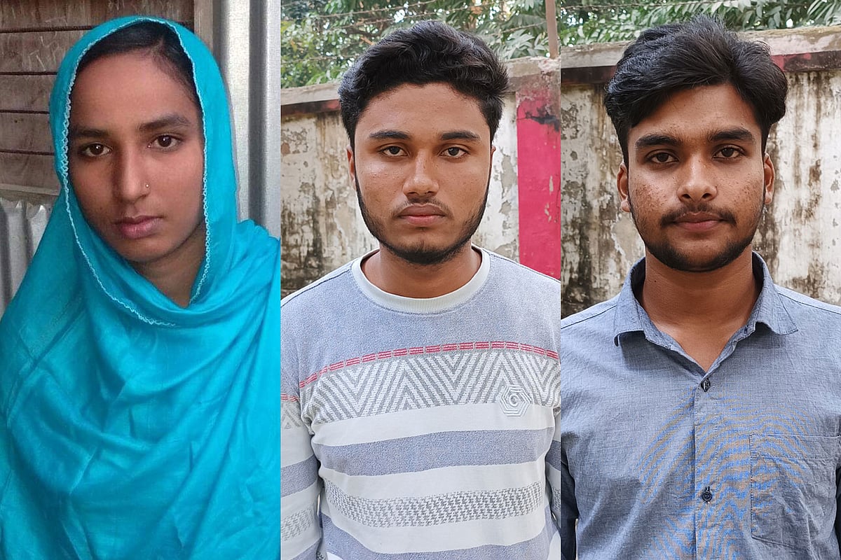 সাথী খাতুন, জিহাদ হোসেন ও মো. মোস্তাকিন।