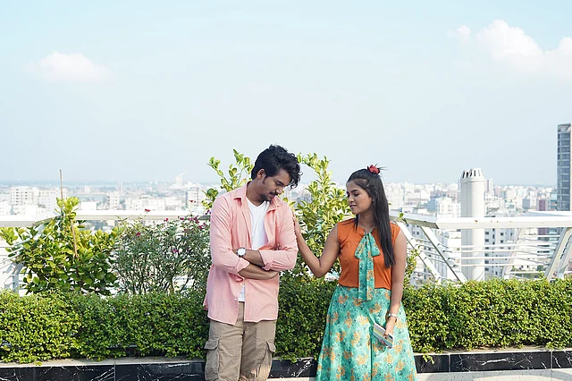 সহশিল্পীর সঙ্গে সৌম্য জ্যোতি