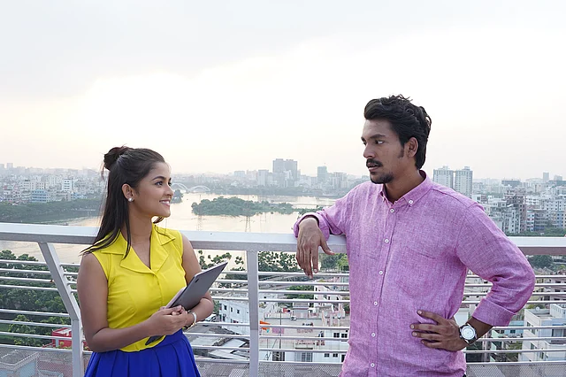 সহশিল্পীর সঙ্গে সৌম্য জ্যোতি