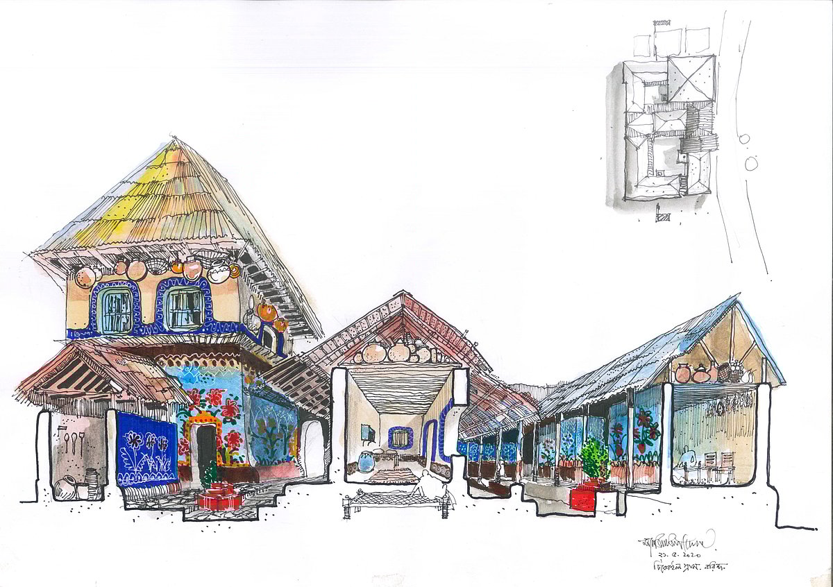 লেখকের করা স্কেচ