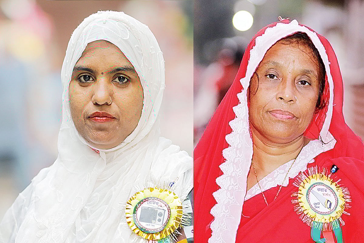 রোজিনা শেখ আয়শা ও ফরিদা বেগম 