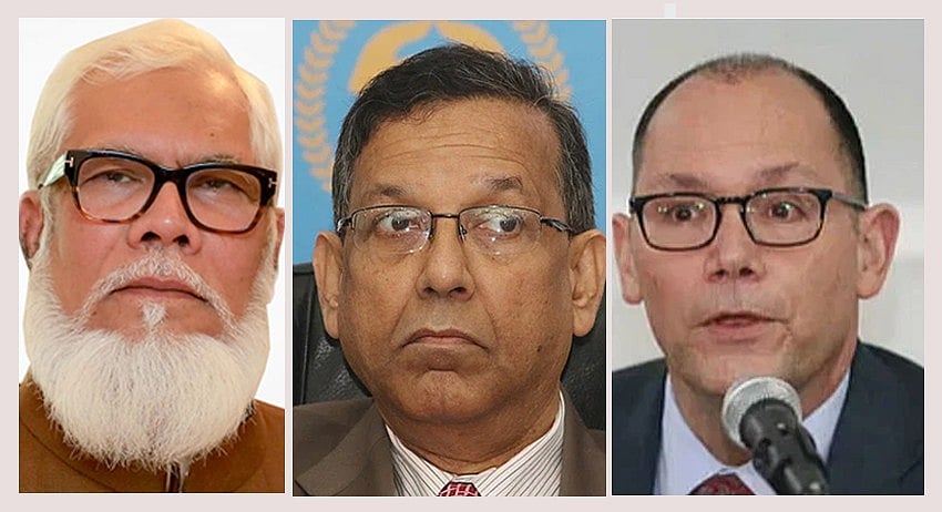 প্রধানমন্ত্রীর বেসরকারি শিল্প ও বিনিয়োগবিষয়ক উপদেষ্টা সালমান এফ রহমান, আইনমন্ত্রী আনিসুল হক ও যুক্তরাষ্ট্রের রাষ্ট্রদূত পিটার হাস