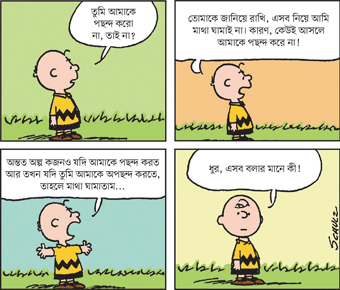 অন্তত অল্প কজনও যদি আমাকে পছন্দ করত আর তখন যদি তুমি আমাকে অপছন্দ করতে, তাহলে মাথা ঘামাতাম...