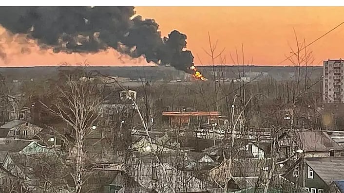 রাশিয়ায় ইউক্রেনে ড্রোন হামলা